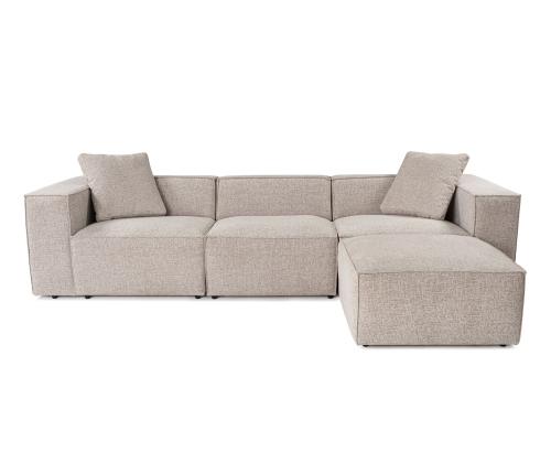 Lora (L1-O1-1R-POUFFE ) - Mocha