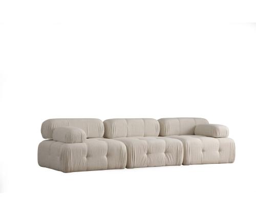 Doblo 3 Seater ( L1-O1-1R) - Cream Bouclette