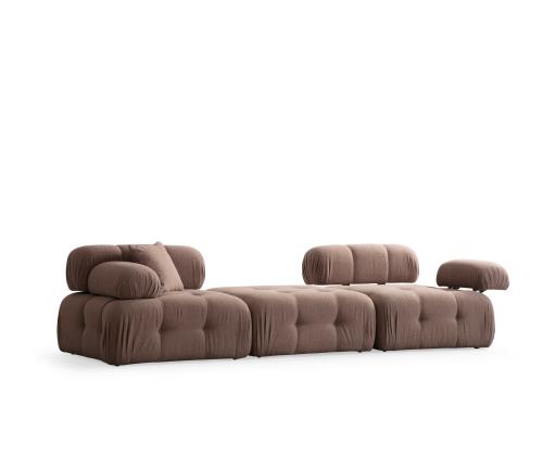 Doblo 3 Seater ( L1-Pouffe-1R) - Cappucino