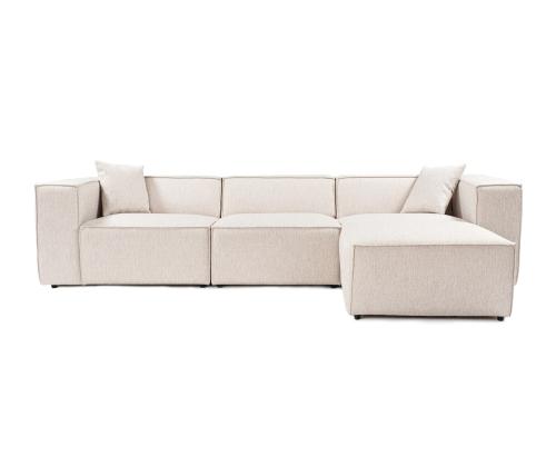 Lora (L1-O1-1R-POUFFE ) - Light Brown