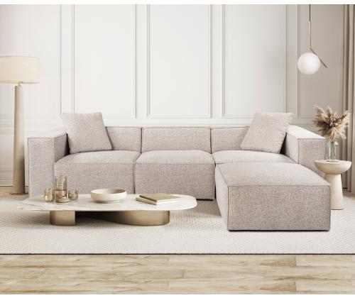 Lora (L1-O1-1R-POUFFE ) - Mocha
