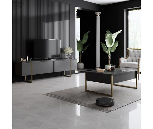 Luxe Set - Anthracite, Gold