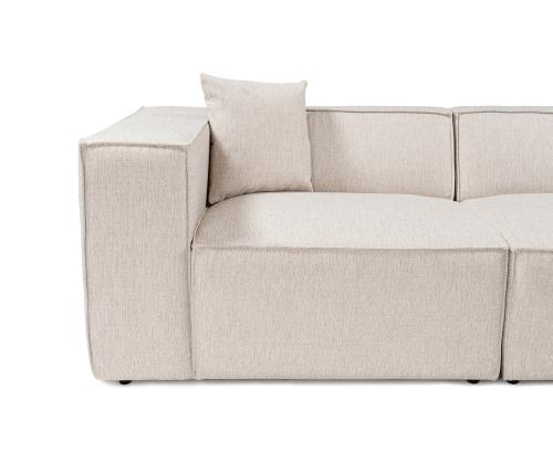 Lora (L1-O1-1R-POUFFE ) - Light Brown