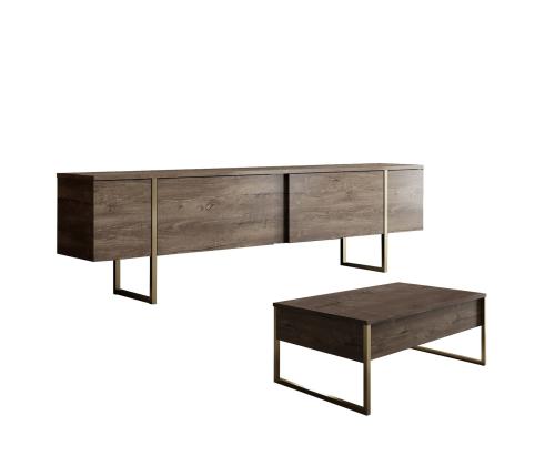 Luxe Set - Walnut, Gold