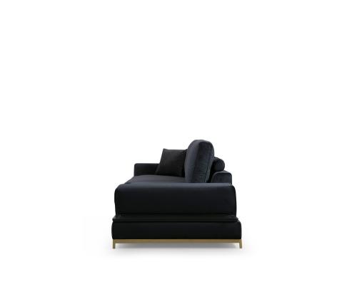 Line With Side Table - Black