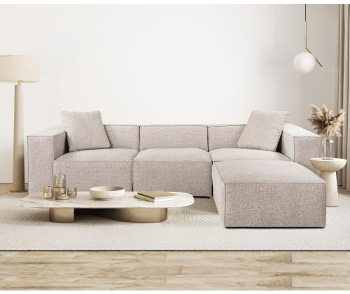 Lora (L1-O1-1R-POUFFE ) - Mocha