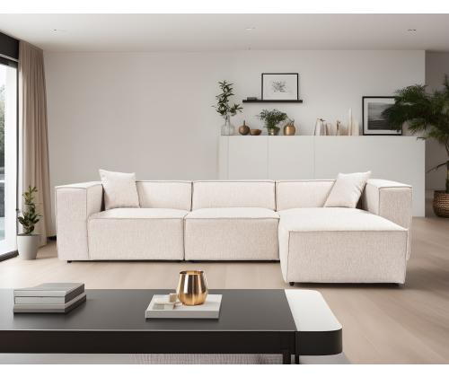 Lora (L1-O1-1R-POUFFE ) - Light Brown