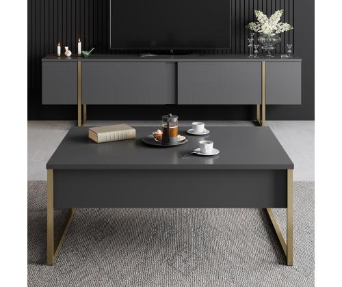 Luxe Set - Anthracite, Gold