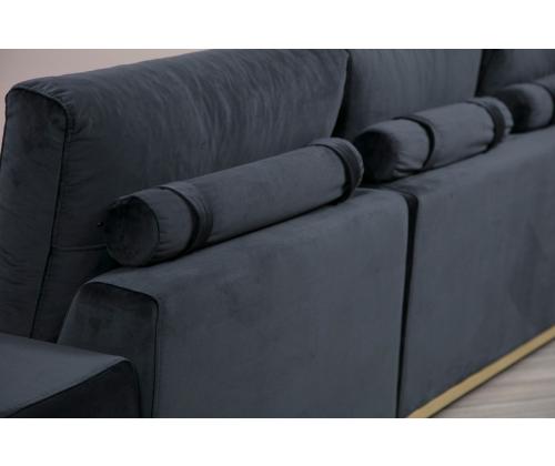 Line With Side Table - Black