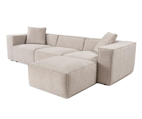 Lora (L1-O1-1R-POUFFE ) - Mocha