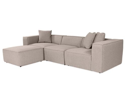 Lora (L1-O1-1R-POUFFE ) - Peach