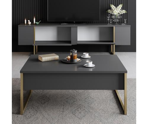 Luxe Set - Anthracite, Gold
