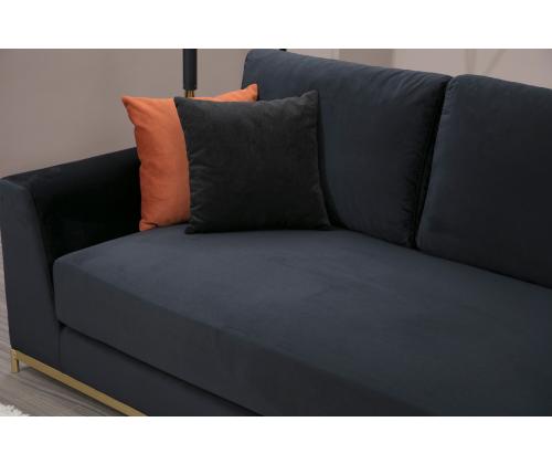 Line With Side Table - Black