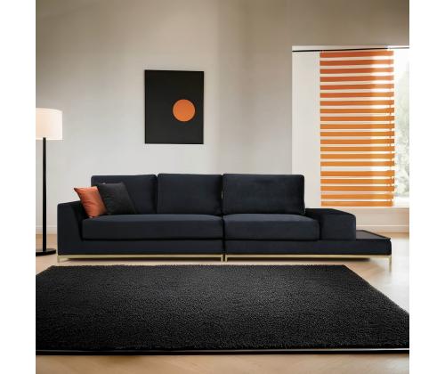 Line With Side Table - Black