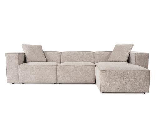 Lora (L1-O1-1R-POUFFE ) - Mocha