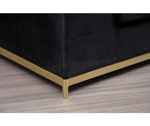 Line With Side Table - Black