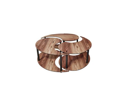 Kohvilaud Yin Yang 3 70 - Walnut