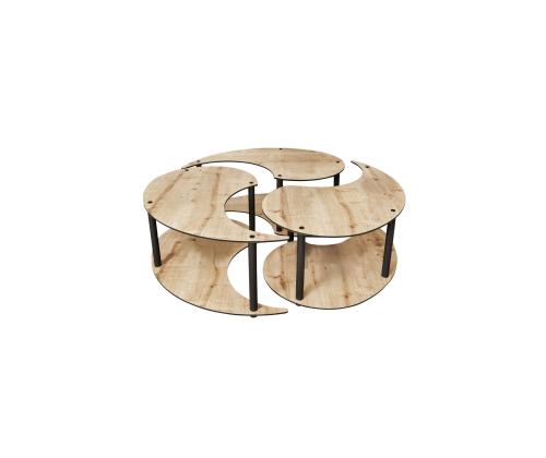 Kohvilaud Yin Yang 3 70 - Oak