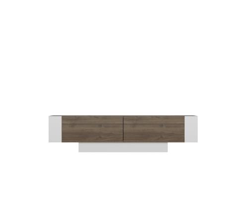 TV laud Matera - Walnut, White