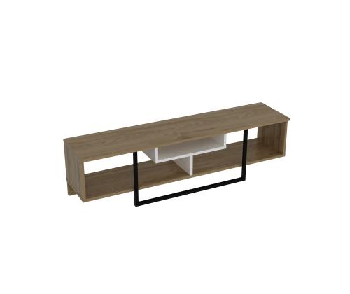 TV laud Asal (150) - Oak, White, Black