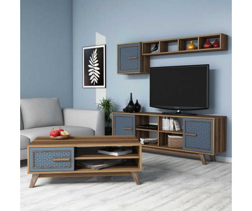 Ayla - Walnut, Blue