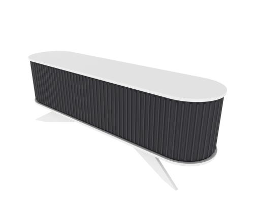 TV laud Stor - Anthracite, White