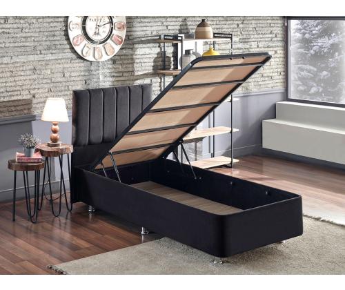 Ela Single - Black (90 x 190)