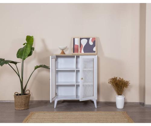 Calvin - White, Oak