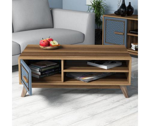 Ayla - Walnut, Blue