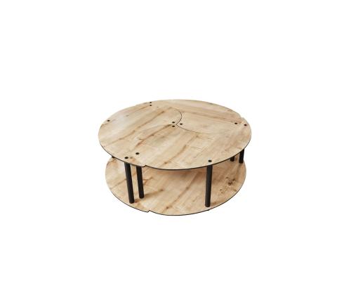 Kohvilaud Yin Yang 3 70 - Oak