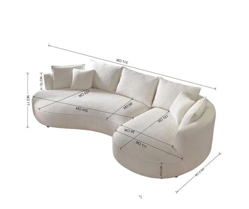 Diivan Venedik Right - White