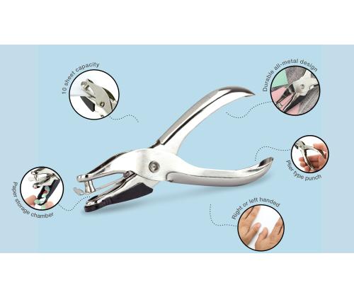 Augulööja auguraud 1- auguga RAPESCO 25, 10 lehte