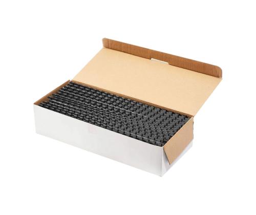 Köitespiraal 6mm (kuni 25 lehte) plast 100 tk must