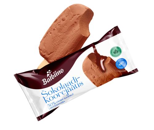 BALBIINO Vähendatud suhkruga laktoosivaba šokolaadi-koorejäätis 90ml/45g x 20tk
