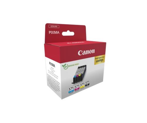Canon CLI-571 (0386C008) Ink Cartridge Multipack, C/M/Y/BK
