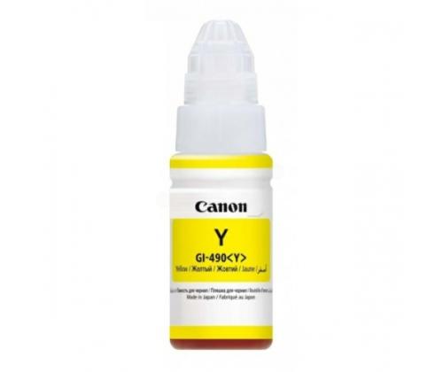Canon GI-490 Y (0666C001) Ink Refill Bottle, Yellow