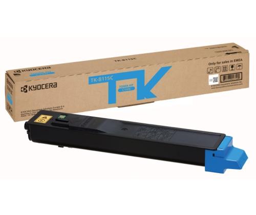 Kyocera TK-8115C Toner Cartridge, Cyan