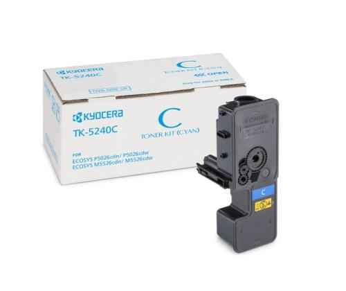 Kyocera TK-5240C Toner Cartridge, Cyan