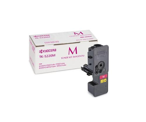 Kyocera TK-5220M Toner Cartridge, Magenta