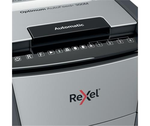 Rexel Optimum AutoFeed+ 300M Paper Shredder Micro-cut shredding 55 dB P-5