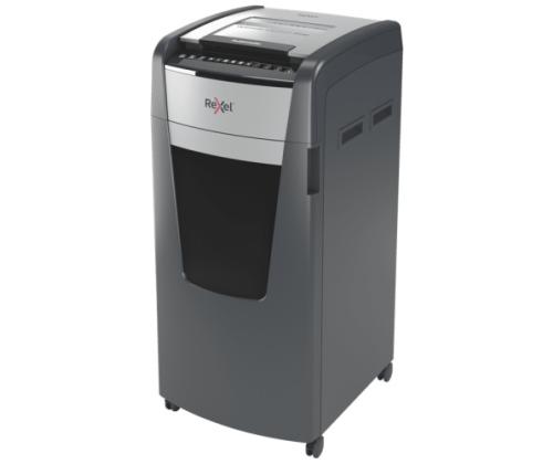 Rexel AutoFeed+ 600M Paper Shredder Micro cut shredding 2x15mm P-5 110L, 55 dB, Grey/Black