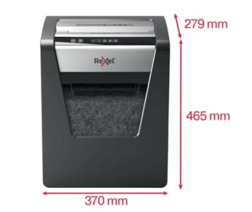 Rexel Momentum X415 Paper Shredder Cross shredding 4x40mm, P4, Grey/Black