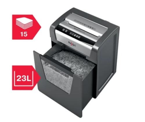 Rexel Momentum X415 Paper Shredder Cross shredding 4x40mm, P4, Grey/Black (SPEC)