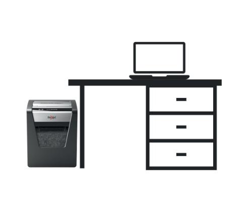 Rexel Momentum X415 Paper Shredder Cross shredding 4x40mm, P4, Grey/Black (SPEC)