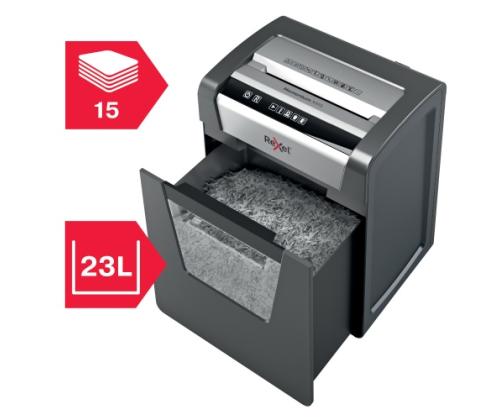Rexel Momentum X415 Paper Shredder Cross shredding 4x40mm, P4, Grey/Black (SPEC)