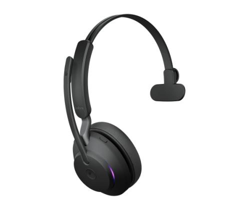 Jabra Evolve2 65 MS Mono Link390a Wireless Headset, Bluetooth, USB-A, Black