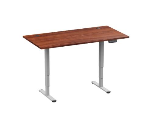 Adjustable Height Table Up Up Bjorn II Gray, Table top M Dark Walnut