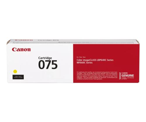 Canon CRG 075 Y (6362C002) Toner Cartridge, Yellow