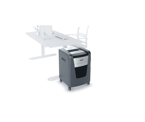 Rexel Momentum Extra XP512+ Paper Shredder Jam Free Micro Cut 2x15mm P-5 45L 55dB, Black/Grey