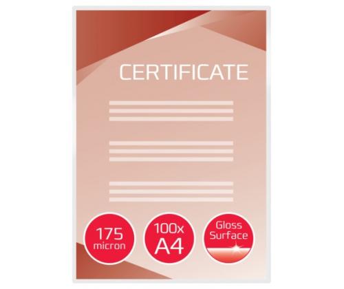 Lamination Pouch GBC A4 175 Micron, clear (100pcs.)